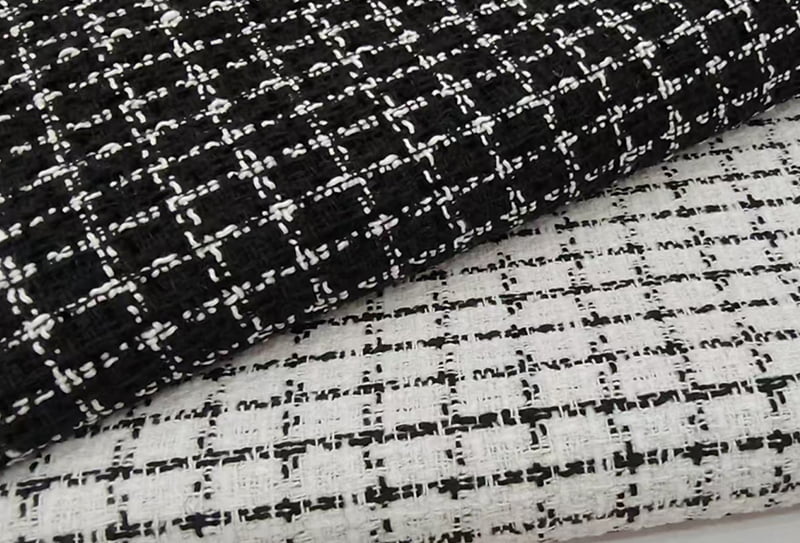500mg 148cm Tweedtyg/chanel-inspirerat litet # tyg lämpligt för väskor/hattar