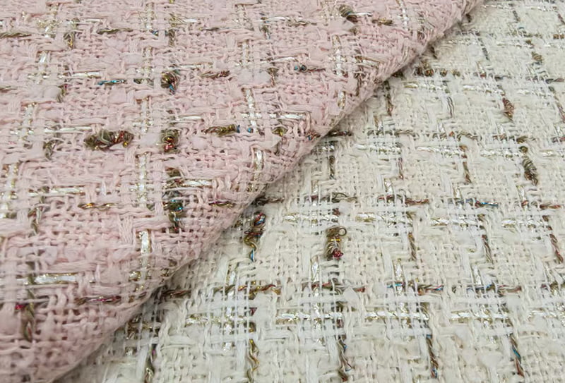 500mg 148cm Tweed-tyg/chanel-inspirerat ls834322 lämplig för tillverkning av jackor, kappor och väskor i chanel-stil