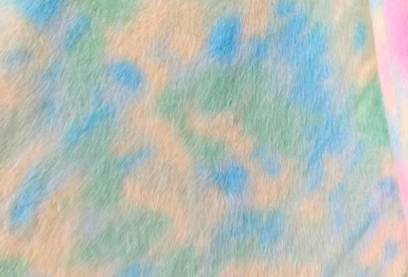500GSM europeiskt minktryck regnbågsfärgat minktyg 500GSM europeiskt minktryck regnbågsfärgat minktyg
