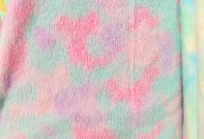 500GSM europeiskt minktryck regnbågsfärgat minktyg 500GSM europeiskt minktryck regnbågsfärgat minktyg